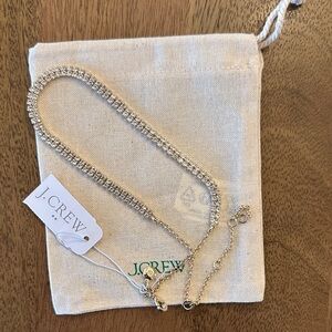 J. Crew Sparkling Gold Rhinestone Choker Necklace